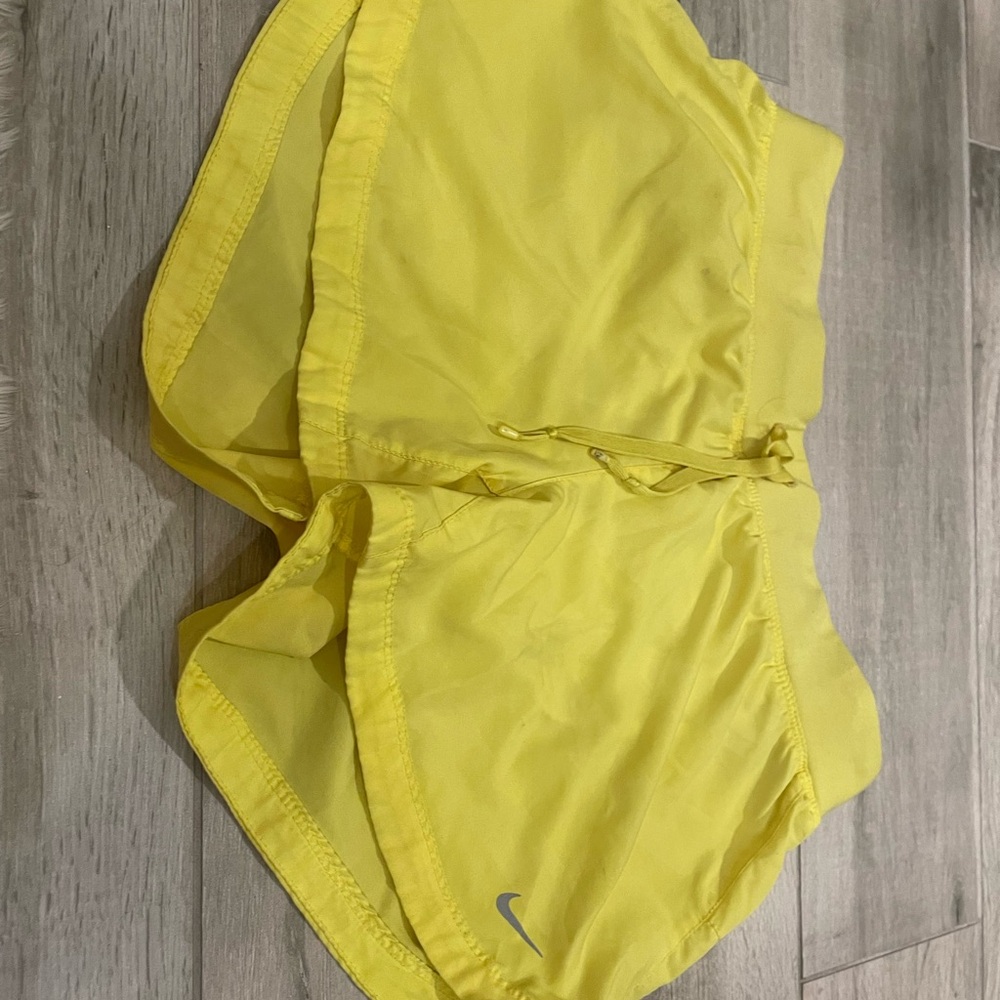 Nike Yellow Athletic Shorts